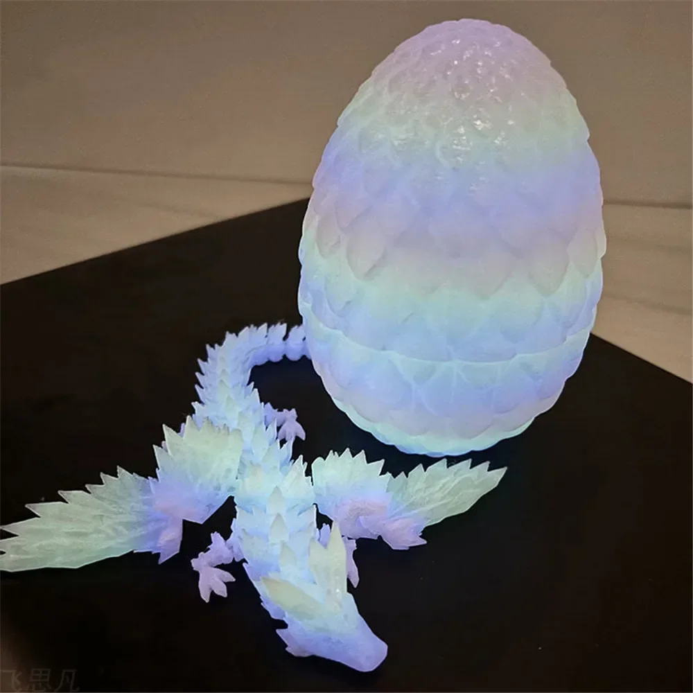 Светящийся дракон с 3D принтом