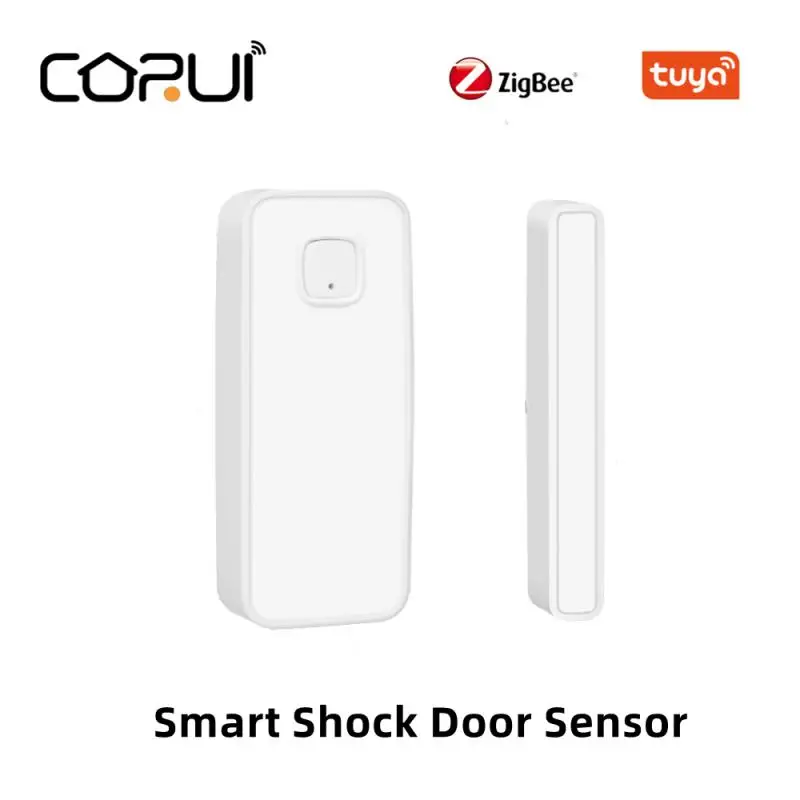 

CORUI Tuya Smart Zigbee Shock Door Sensor Vibrating Door Magnetic Sensor Vibration Detection Alarm Smart Shock Sensor Door Senso