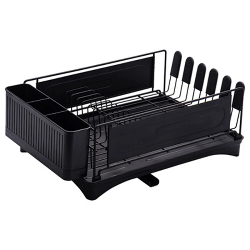 

Dish Drying Rack Dish Drain Board Set, Compact And Durable Stainless Steel Dish Drainer With Tray Drainer