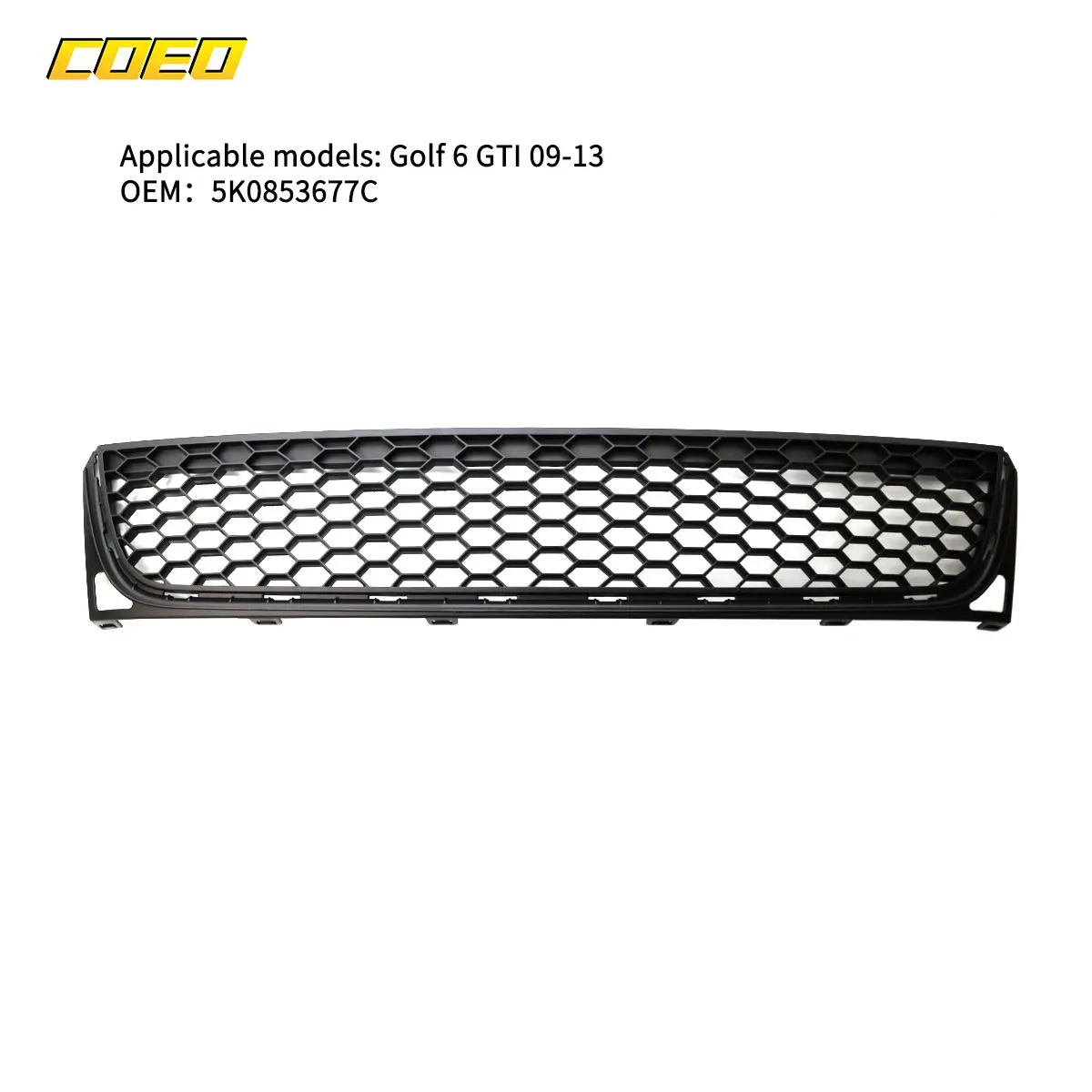 

Car Front Fog Light Cover Grill Auto Spare Parts For VW Golf 6 GTI 2009-2013 5K0853677C