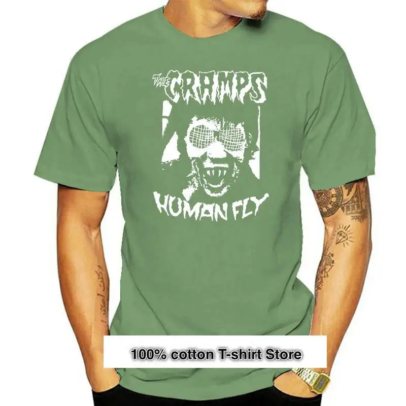 

Camiseta de THE CRAMPS HUMAN FLY, camisa negra, edición limitada, USAsz, novedad
