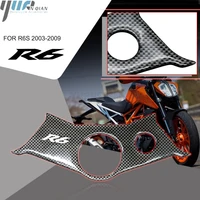 for yamaha r6s 2003 2009 motorcycle fuel gas oil tank steering bracket cover decal sticker motorbike r 6 s r 6s r6 s 2008 2007