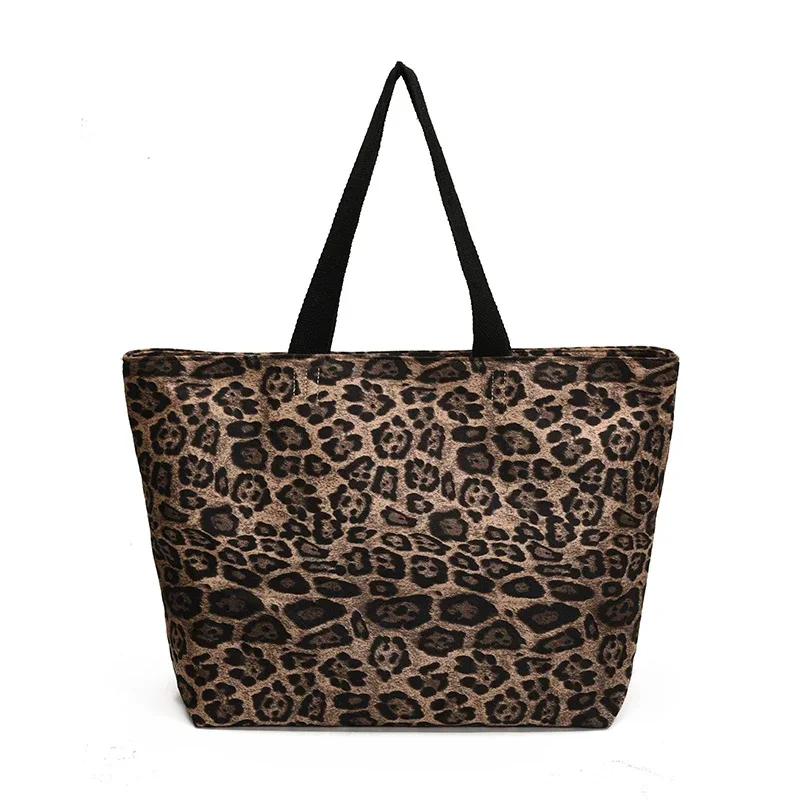 Женская модная сумка через плечо с леопардовым принтом большая вместительная Bolso