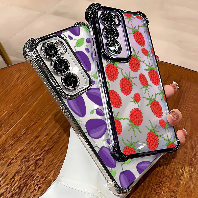 Фото Прозрачный силиконовый чехол из ТПУ для Infinix Spark 20 20C 10C 10 Pro Go 2024 2023 1 2 3, модный противоударный чехол с фруктовым узором №2