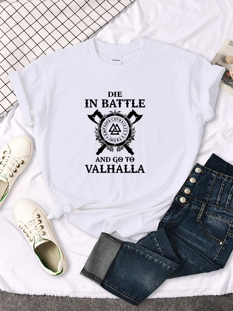 Футболка женская оверсайз с графическим принтом Легенды викингов - купить по