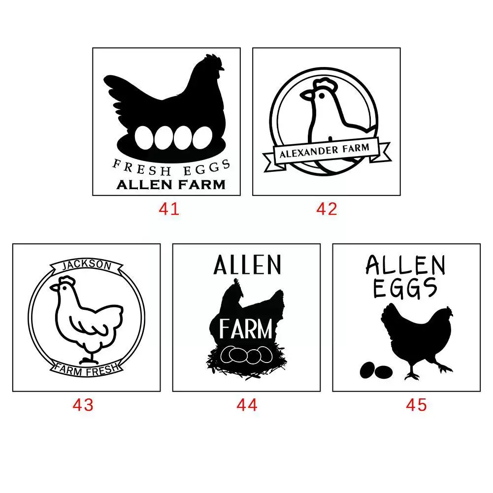 Customized Chicken Egg Labels Stamp- Egg Carton Laid Labels Box Coop Self Chicken Farm Coop Stamp Just Ink Date Stamp K7e6 images - 6