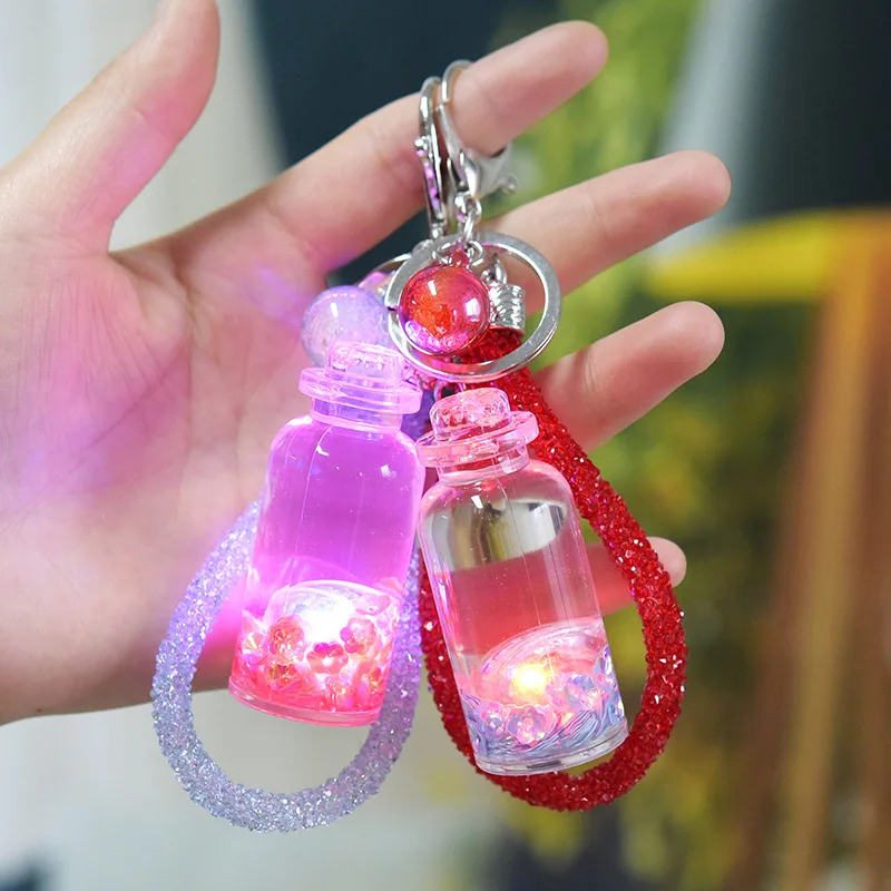 Женский брелок для ключей с подвеской в виде бутылки молоком |