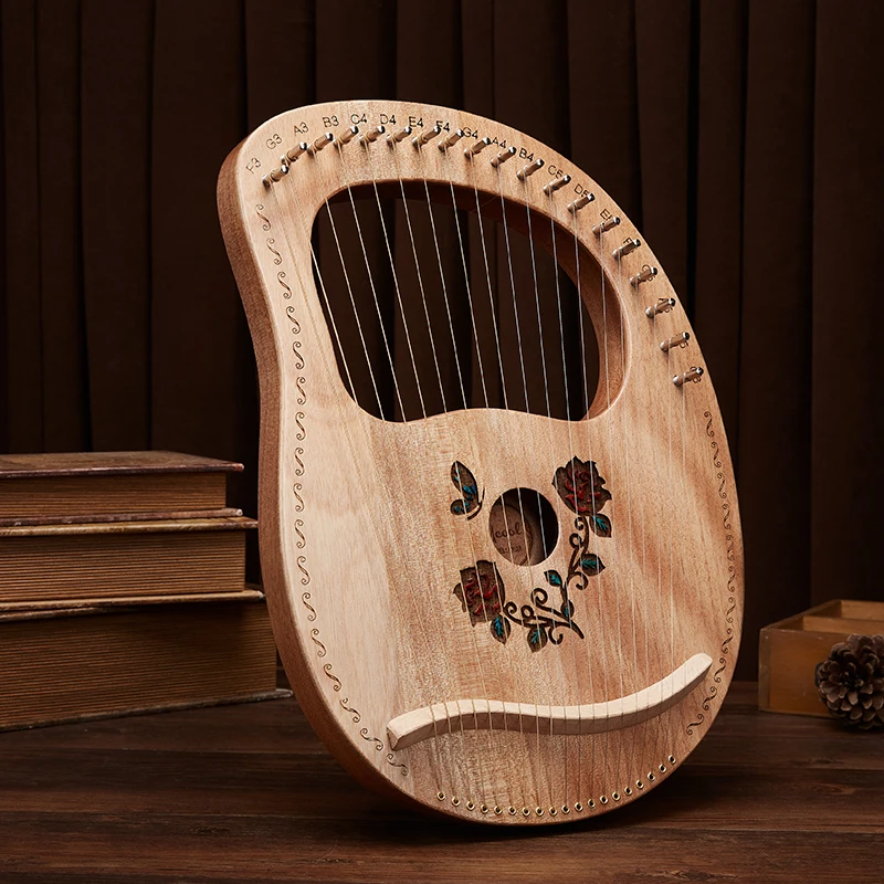 Professional 19 String Harp Music Instrument Wood Ethnic Authentic Adults Lyre Harp Music Box Intrumentos Mucicales Music Items enlarge