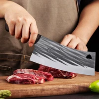 8 forged stainless steel kitchen knife professional chef knife meat fish vegetables slicing butcher knife cutlery wood cleaver