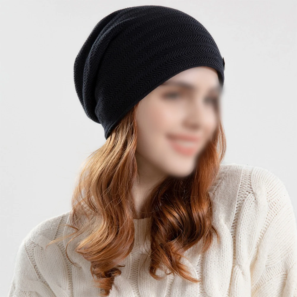 

Men And Women Knit Beanie Cap Cycling Fishing 1PC Ear Protection Knitted Soft Unisex Warm Windproof Winter New