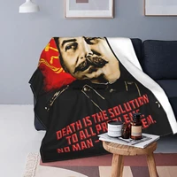allied nations joseph stalin blanket fleece autumnwinter ussr communist russia super warm throw blanket for bed couch rug piece