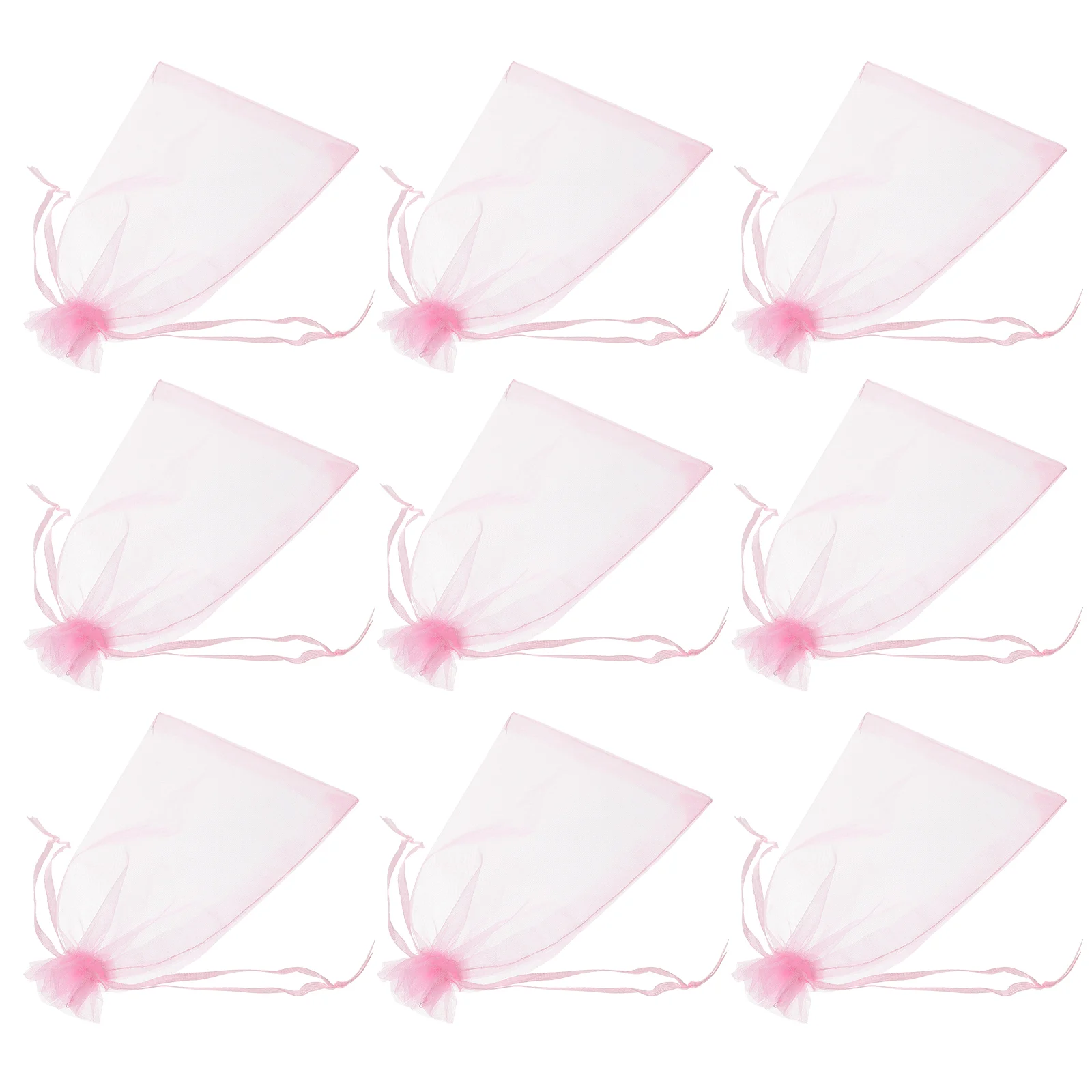 

100 Pcs Mesh Bag Clear Jewelry Bags Organza Drawstring Small Gift Wedding Candy