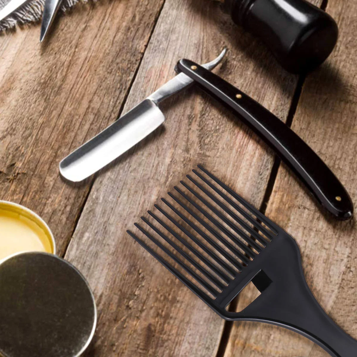 

3 Pcs Oil Comb Hair Accessory Hairdressing Styling Natural Wigs Pick Beauty Tools