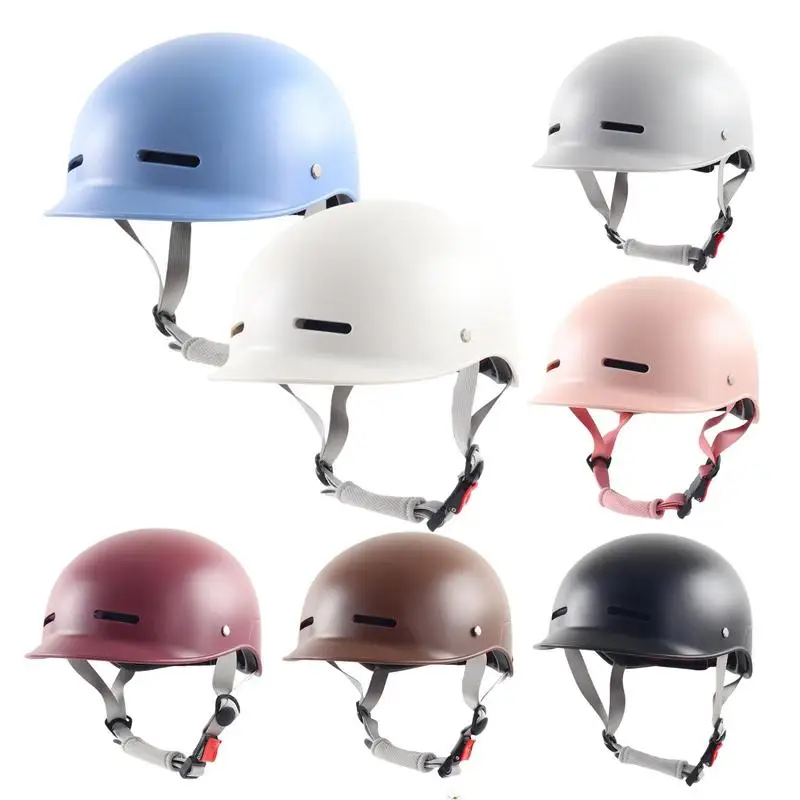 

Retro Half Face Motorcycle Helmet Unisex Scooter Summer Skull Hat Vintage Motorbike Opening Headgear Chopper Helmet Capacete
