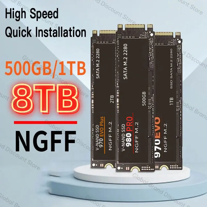 

Original 4TB M.2 SSD 500GB NGFF SSD hard Drive 980EVO NVMe pcie 990 PRO 1TB Hdd Hard Disk Internal disco duro For Laptop/Desktop