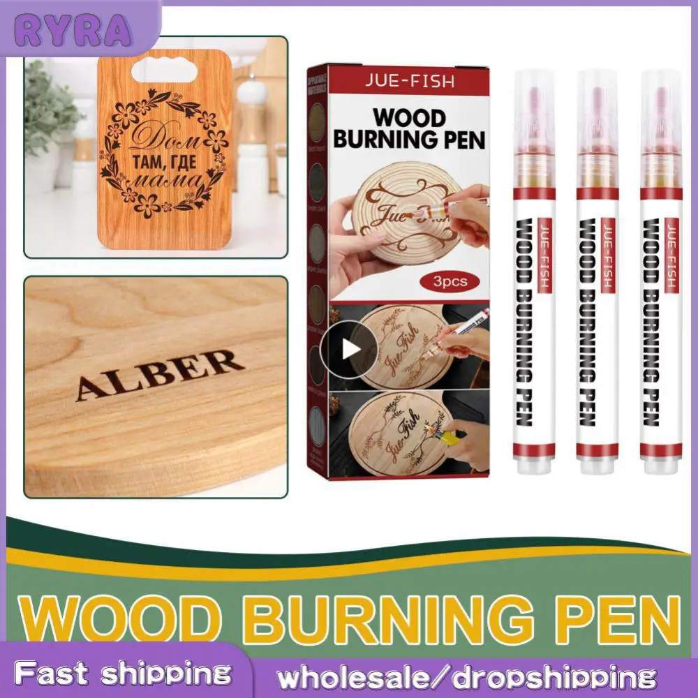 

1~10PCS Wood Burning Pen Set Double-ended Marker For Detailed Wood Burning And Etching DIY Wood Painting For Artists And