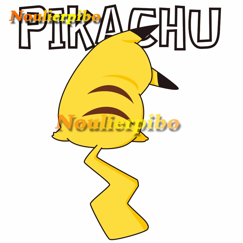 Забавные аниме автомобильные наклейки Покемон Пикачу ПВХ автомобильный бампер