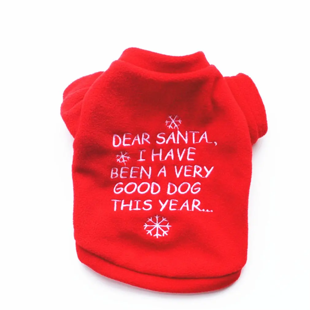 

New Christmas Dog Clothes For Small Dog Pet Xmas Costumes Winter Coat Clothing Cute Puppy Outfit For Dog Plus Sizes