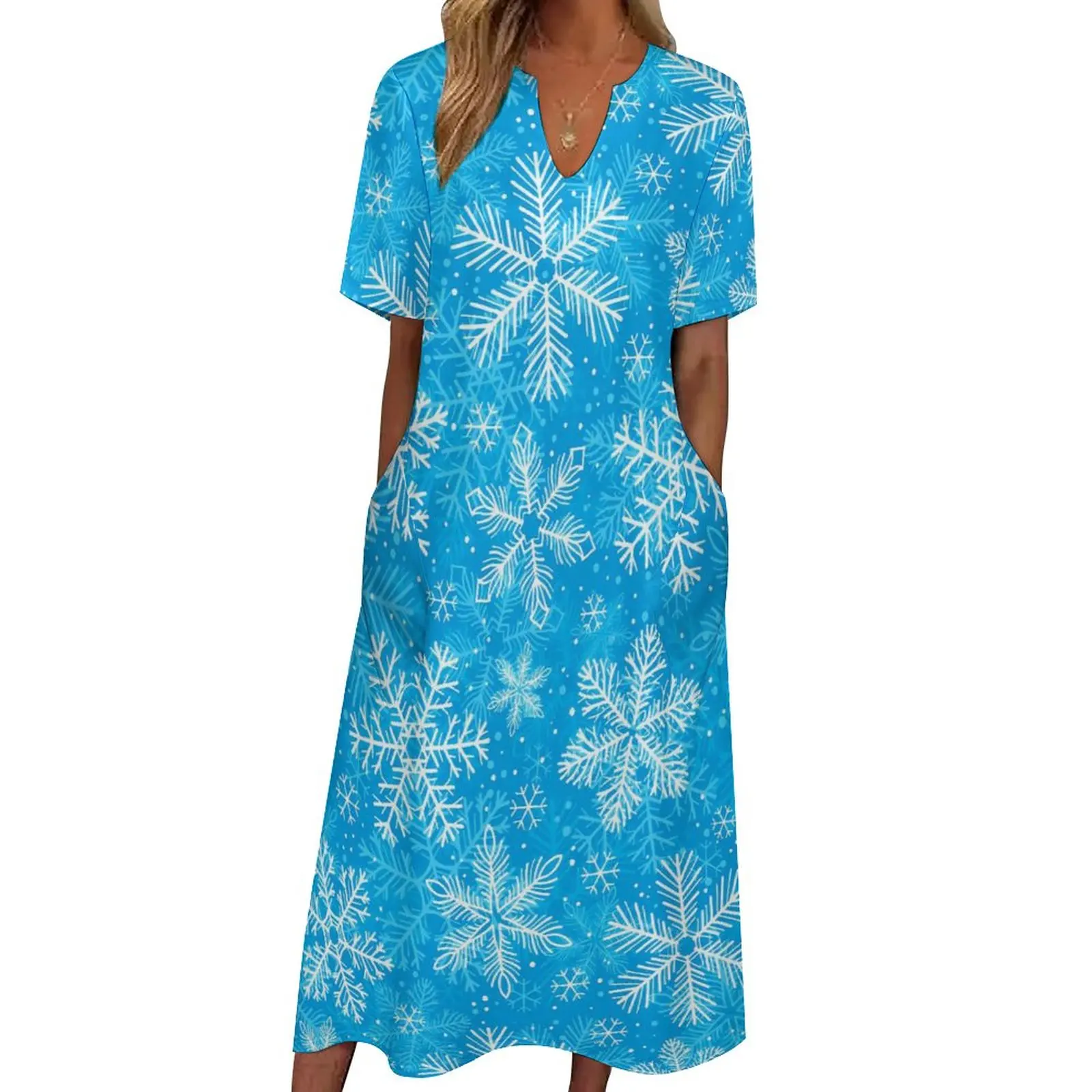 

Женское длинное платье с принтом, повседневное пляжное платье макси белого цвета, большой размер 4XL 5XL, весна