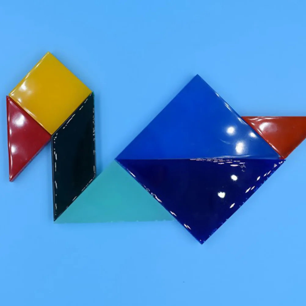 Танграм Форма DIY Кристалл Эпоксидная Силиконовая Головоломки Смола Литейные