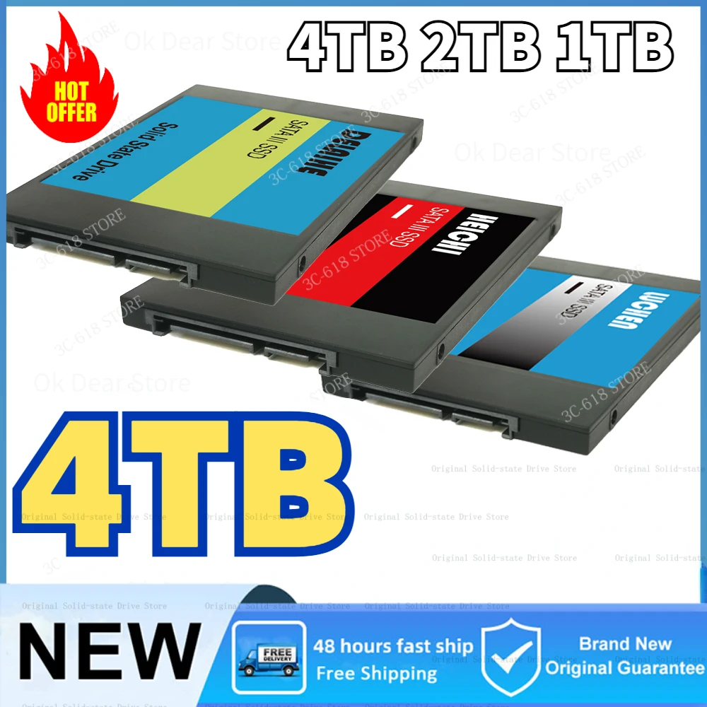 

Original NEW 8T 2023 SSD 4TB 2TB 1TB Hard Drive Disk Sata3 2.5inch Ssd TLC Internal Solid State Drives for Laptop PC Disco Duro