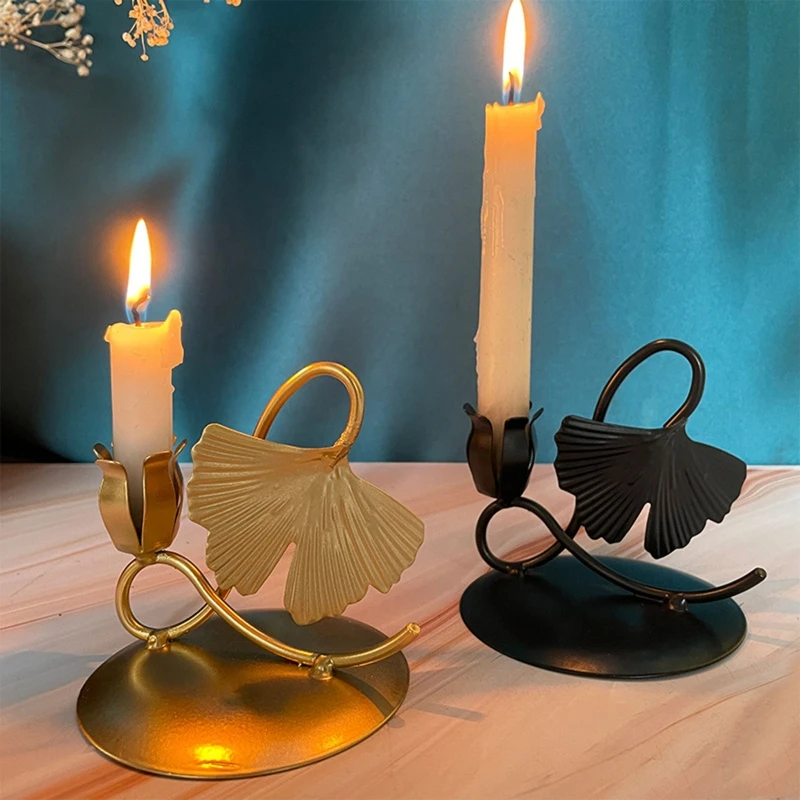 Nordic Creative Metal Candlesticks Dinner Retro Iron Candlestick Ornaments Wedding Table Candle Decoration for Room Home