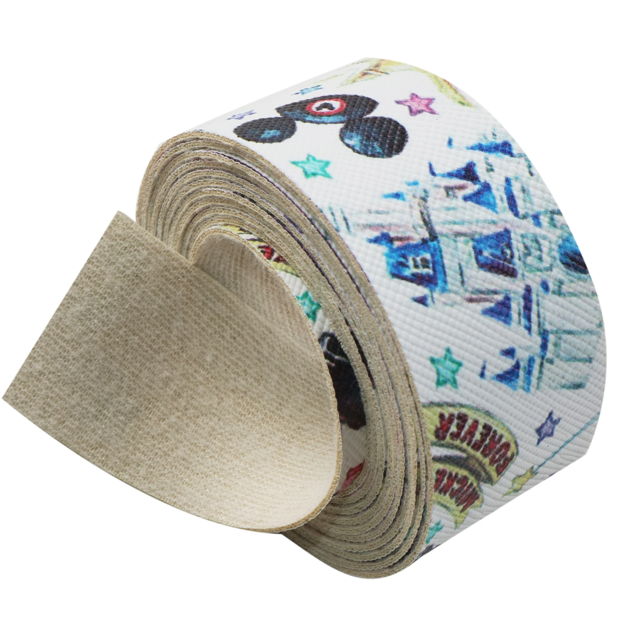 Лента из искусственной кожи с рождественским принтом 2 5*140 см