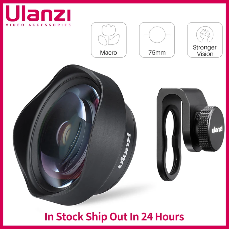 

ULANZI 10X Macro Phone Camera Lens Universal Lens for iPhone 12 Pro Max/11/XS Max/XR/XS Max All Android smartphone Phone Lens