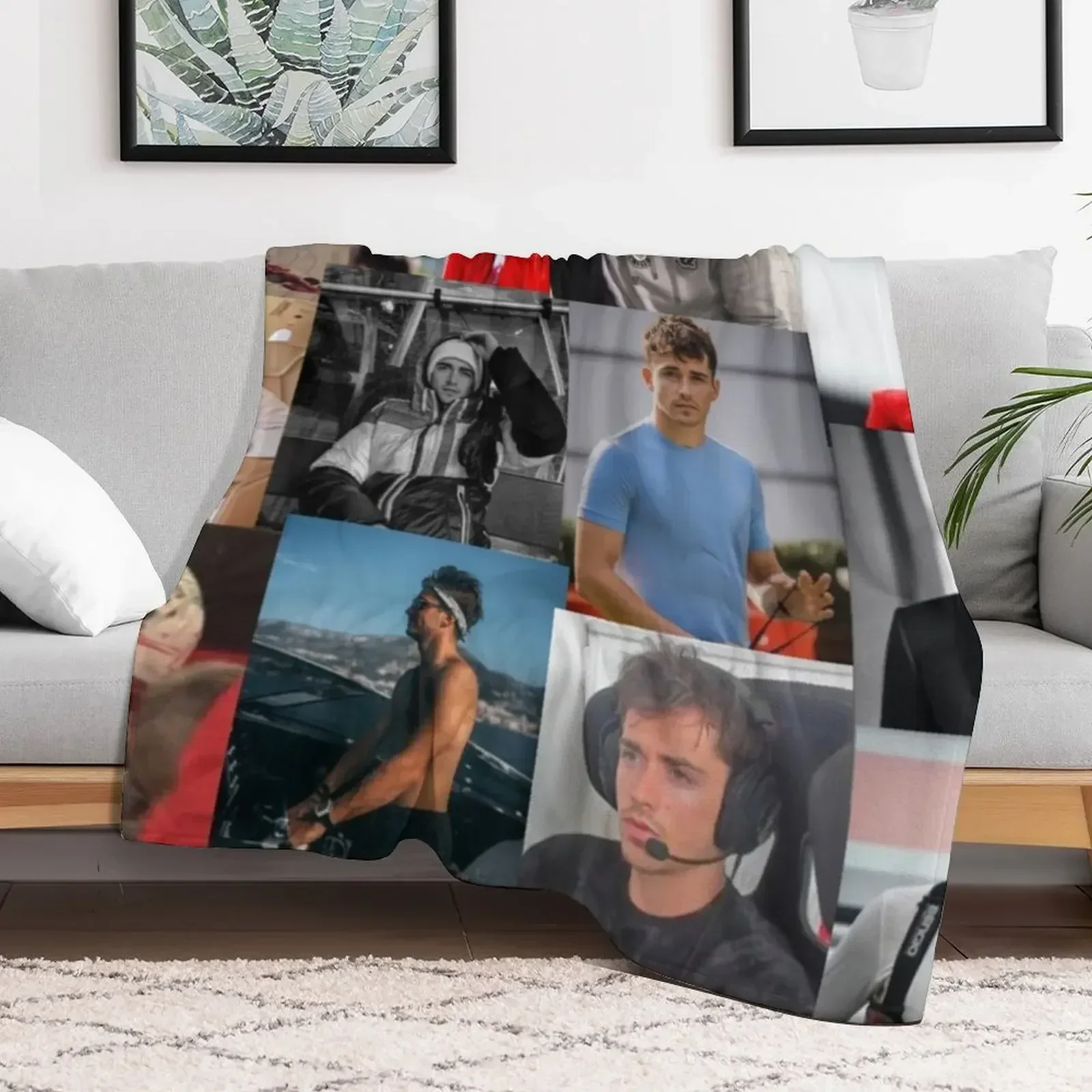 Картинный коллаж Charles Leclerc одеяло пушистые одеяла для путешествий диванов