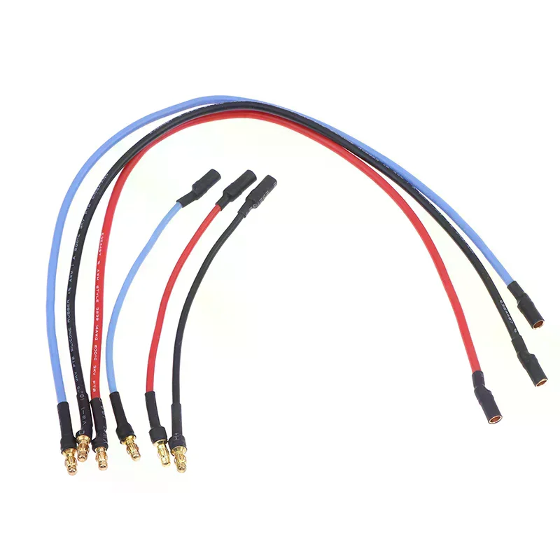 3 RC-мотора с силиконовым проводом 16AWG, удлинительный кабель ESC с разъемом 3,5 мм (банан), 10 см25 см, аксессуары для радиоуправляемых дронов, машинок, игрушек, DIY-проектов (art.: 3920da06dcc60) - 3920da06dcc60