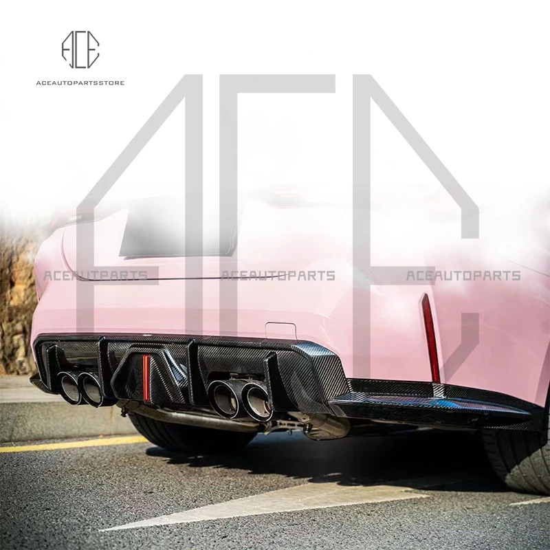 Задний бампер из настоящего углеродного волокна спойлер для BMW M4 G82 M3 G80 боковой