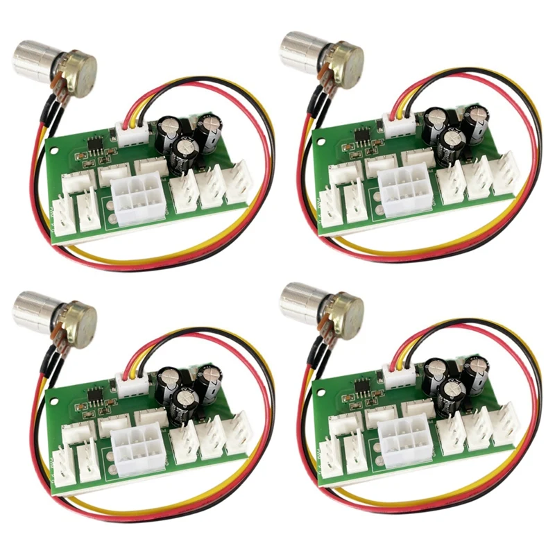 

4 шт., контроллер скорости вентилятора для компьютера, 8 каналов