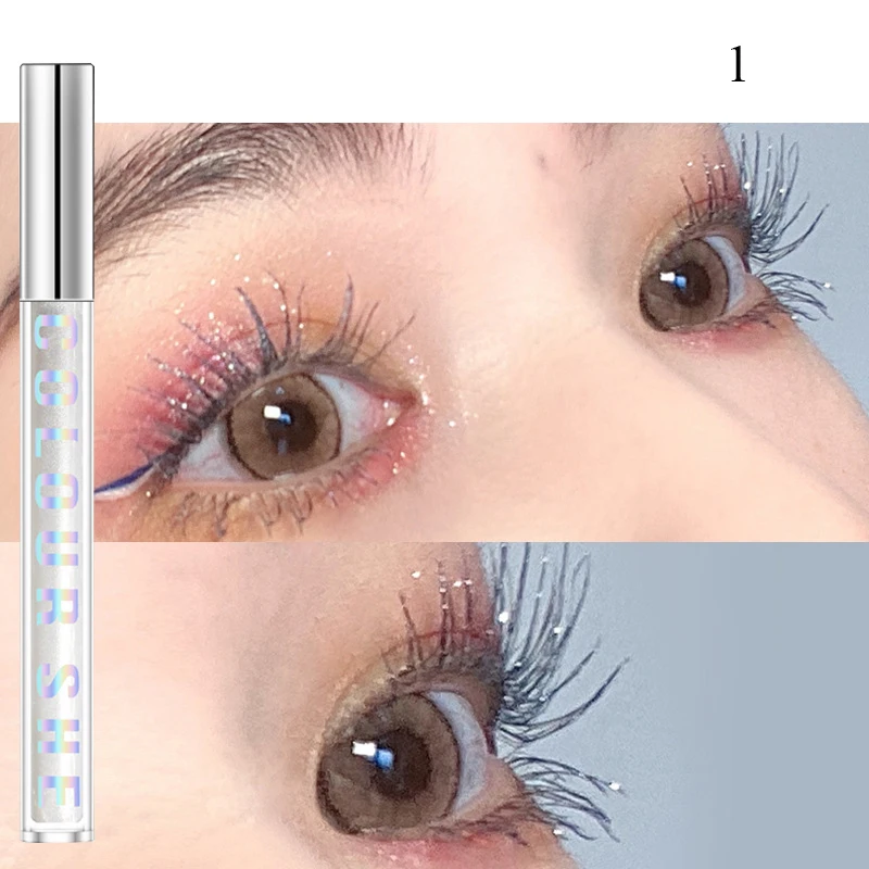 

Ultra-fine Eyelash Brush Diamond Mascara Curling Thick Waterproof Eyelash Extension Quick Dry Glitter Lash Cosmetic Women Beauty