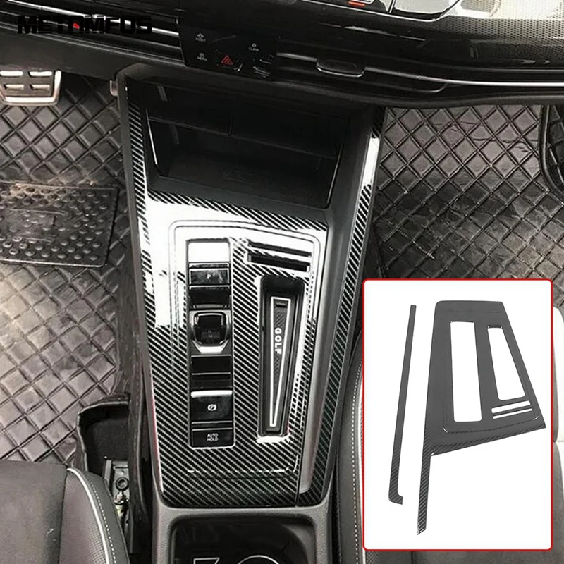 

For-Golf MK8 Pro R 2021 2022 ABS Car Gear Shift Knob Panel Frame Cover Trim Car Styling