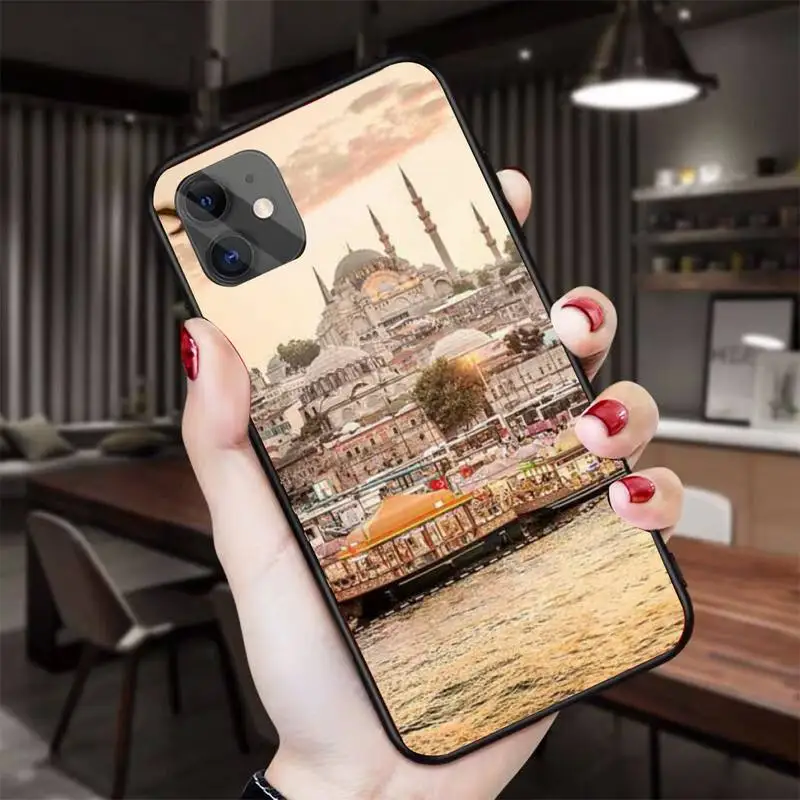 Чехол для телефона с турецким принтом стеклянный чехол Iphone 11 12 13 Pro Max 5s 6s 7 8 Plus X Xr Xs