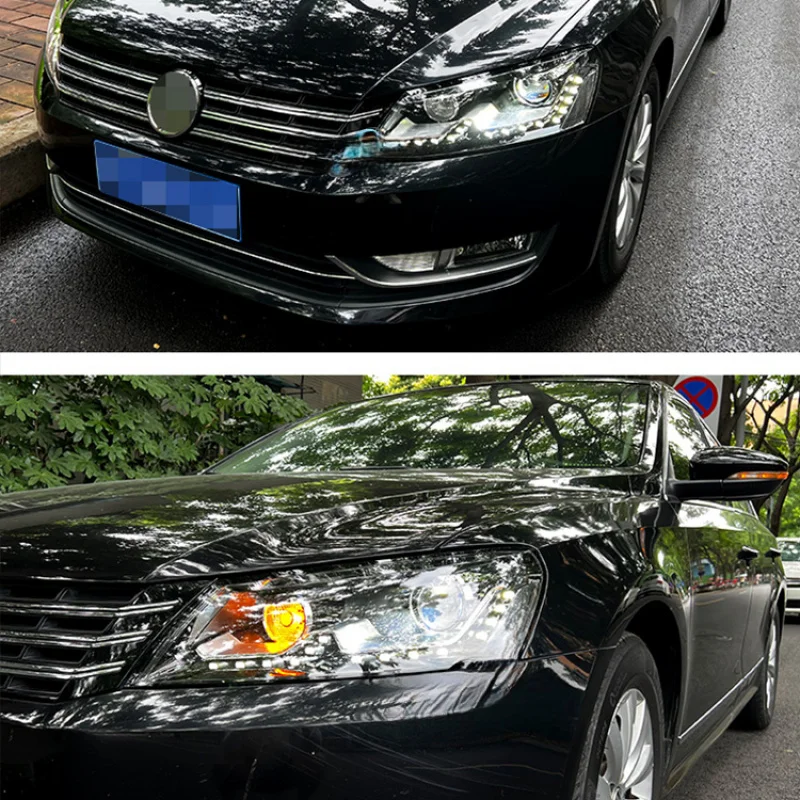 Автомобильный бампер 2011-2015 bi xenon дальний и ближний свет фары головного света для VW