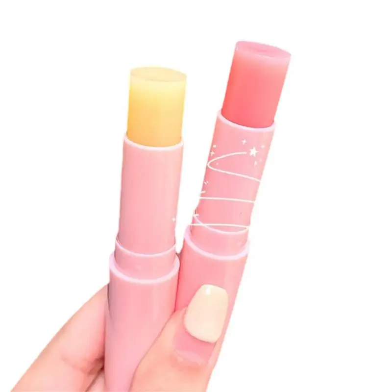 

Natural Peach Lip Balm Long-lasting Moisturizing Lipstick 1PC Temperature Change Color Lipstick Anti-drying Hydration Lip Care