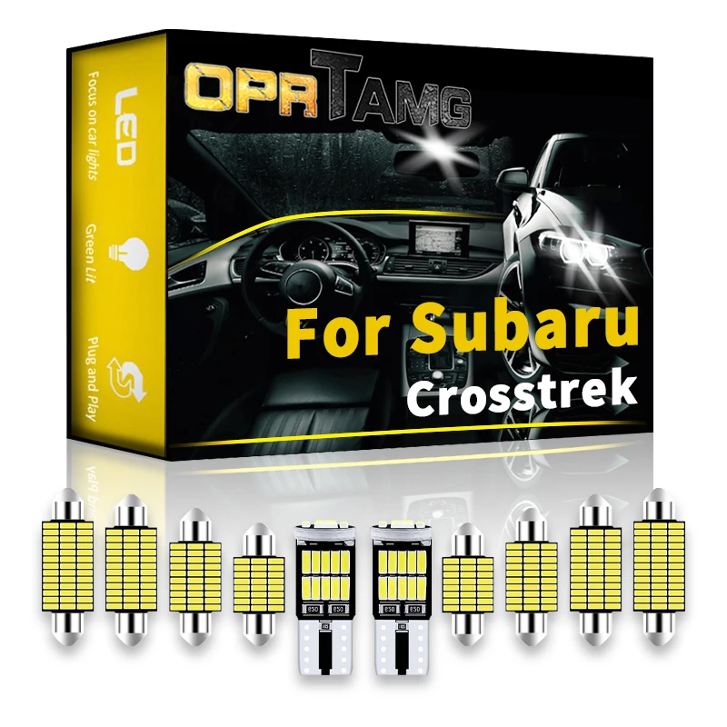

OPRTAMG для Subaru Crosstrek 2004 2005 2006 2007 2008 2009 2010 2011 2012 2013 2017 2018 2022-аксессуары светодиодные внутренние фонари