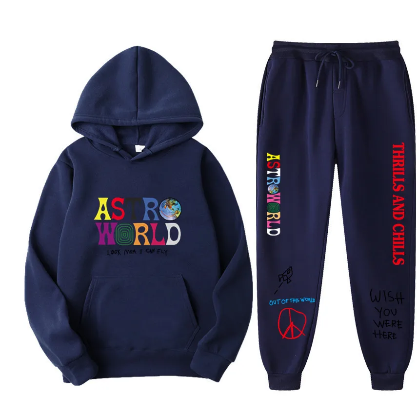2023 New Fashion Hoodie Sweater Set Letter Hip Hop Astroworld Hoodie Street Apparel Men's and Women's Sweatshirt
