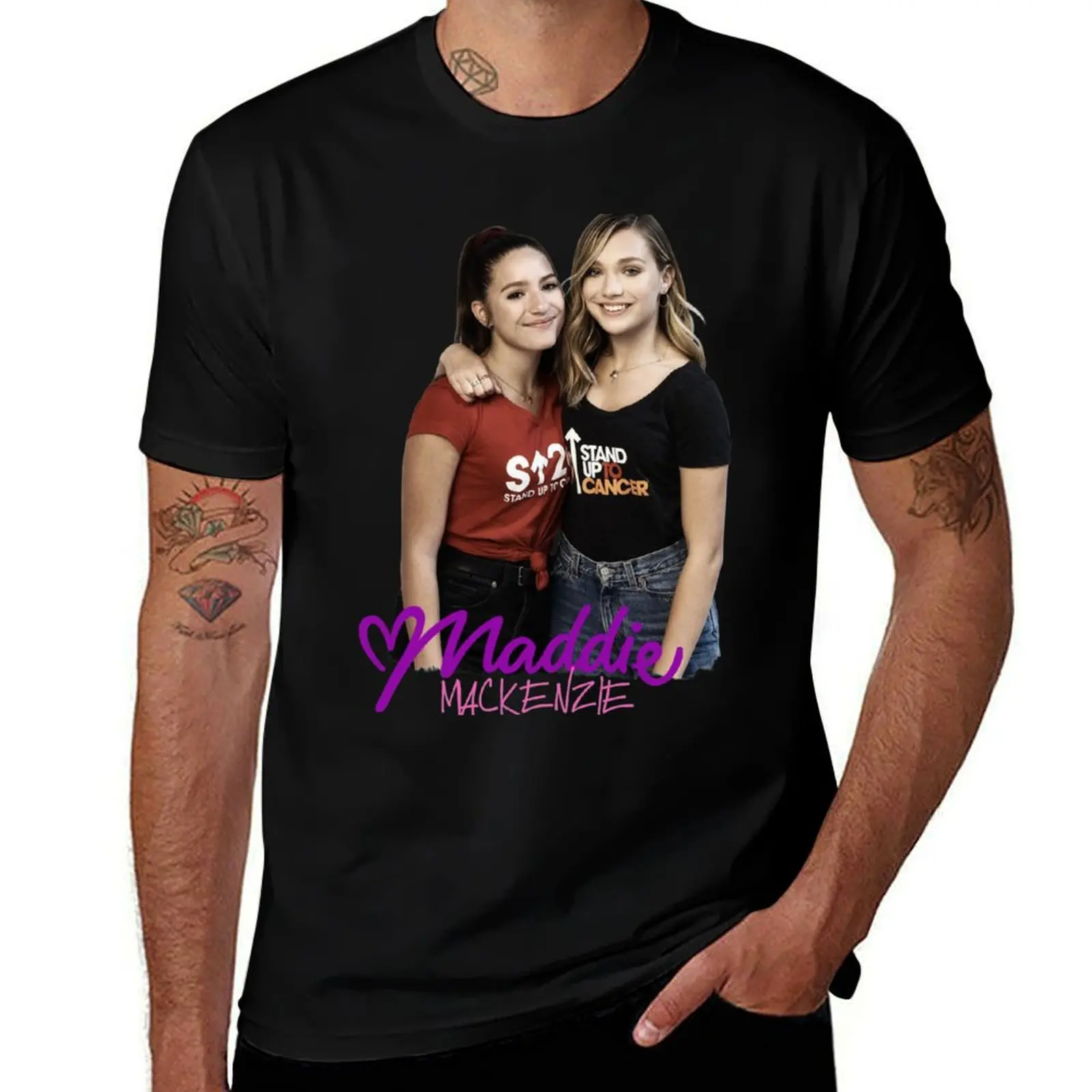 Фото Футболка Maddie & Mackenzie Ziegler с короткими рукавами, устойчивая к сминанию №1