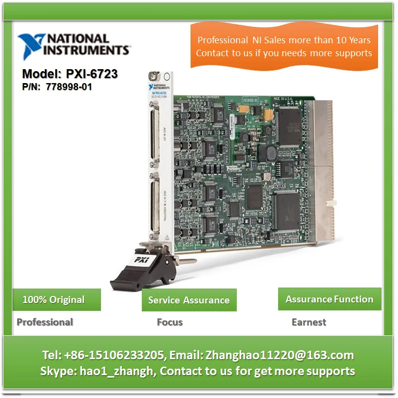 

NI PXI-6723 778998-01 PXI Analog Output Module