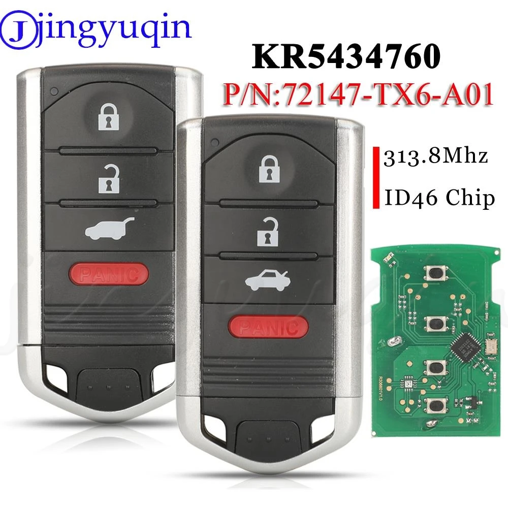 Умный Пульт Дистанционного Управления Jingyuqin Kr 5434760 Автомобильный Брелок С 4