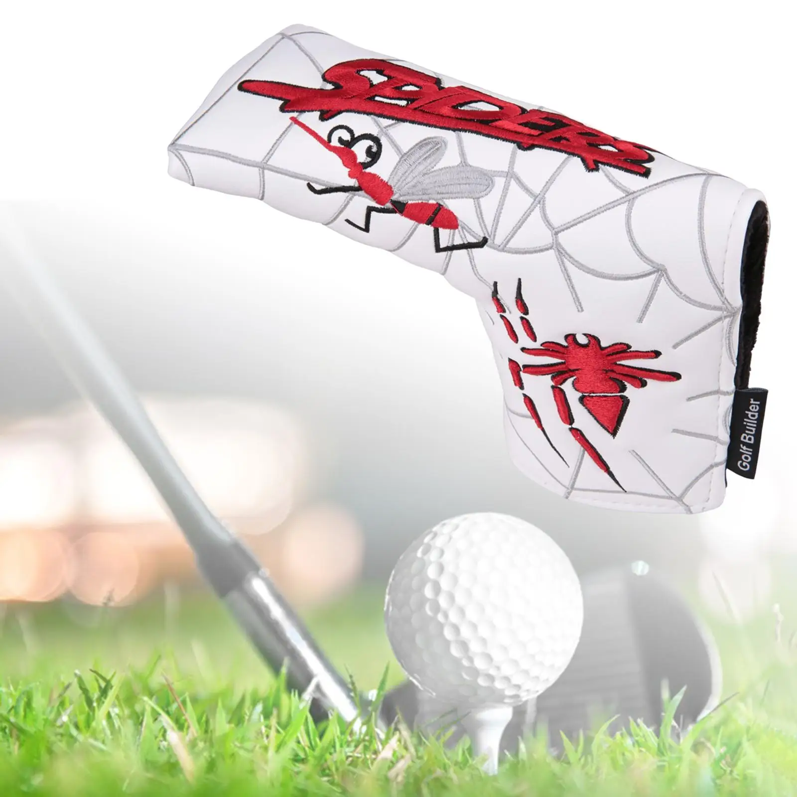 

PU Golf Putter Head Cover Golf Club Headcovers Embroidery Durable for Men