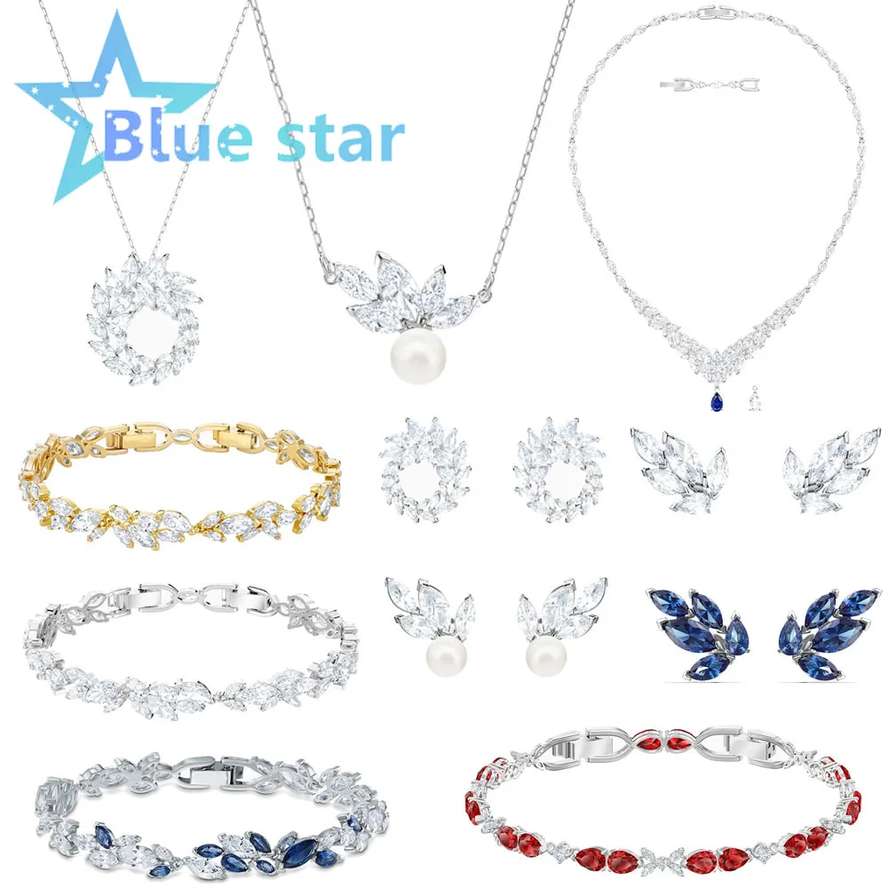 

Swa Trends Women's Jewelry Austrian Swan Crystal Jewelry Pendants and Necklaces for Woman Party Jewelry Casual Decor