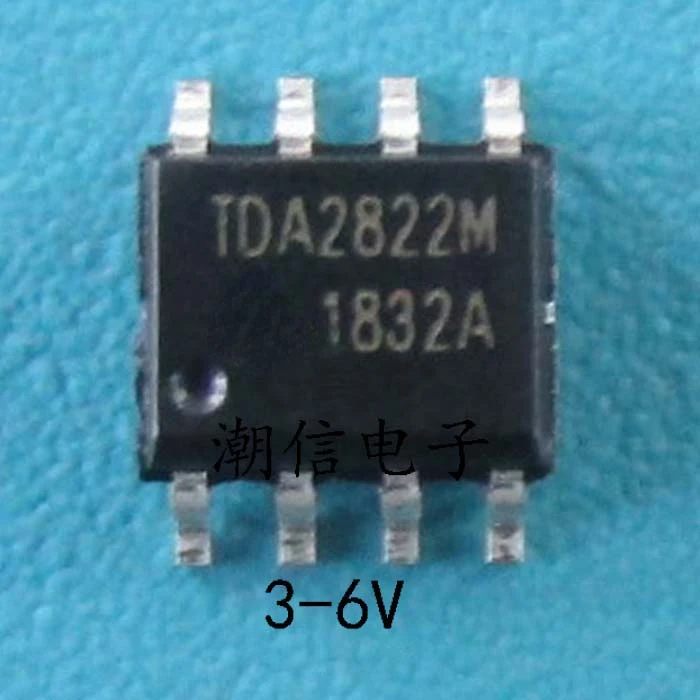 100 шт./лот новый оригинальный TDA2822 TDA2822M SOP-8 SMD 3V 6V 9V 12V 15V