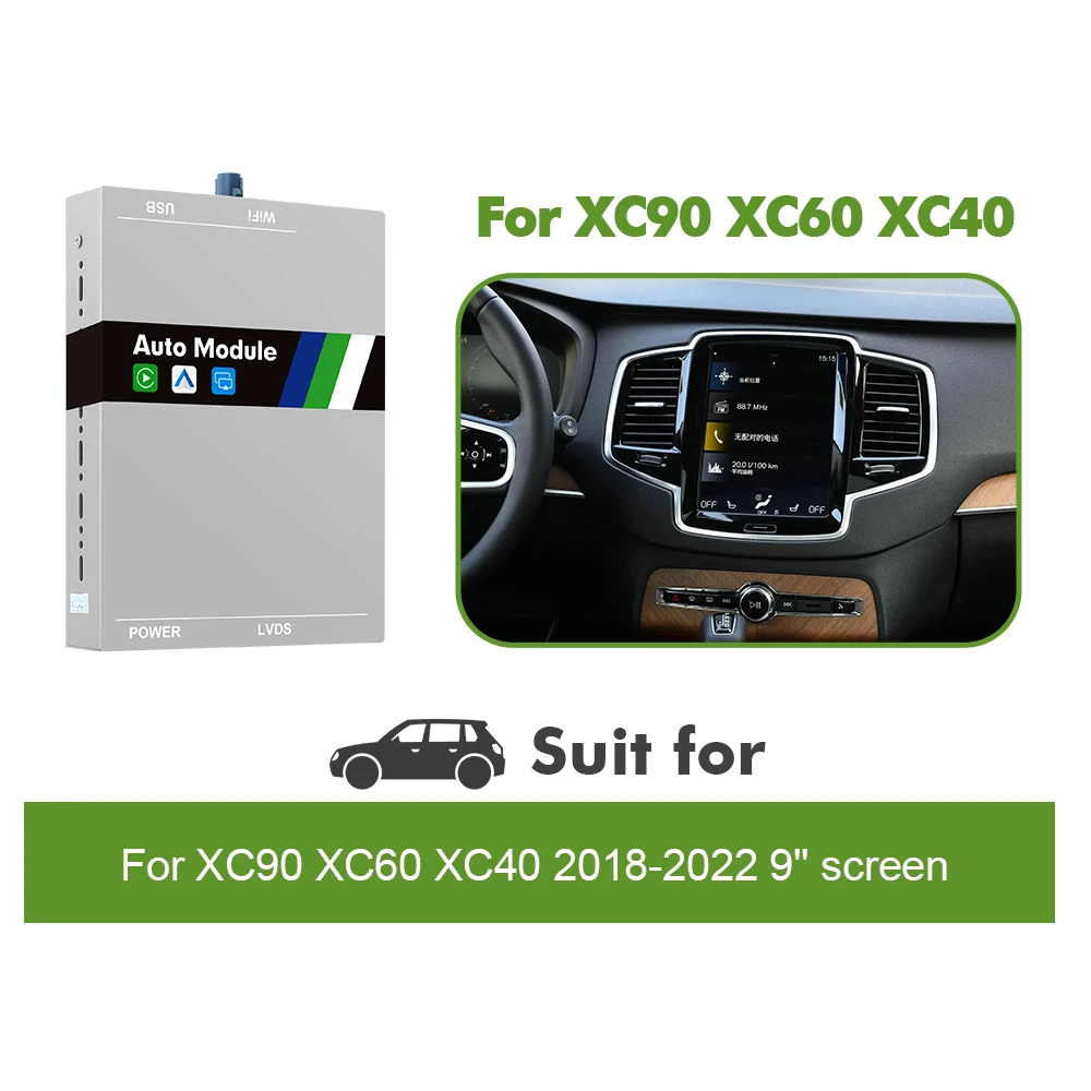 

ISUDAR Wireless Carplay для Volvo XC90/XC60/XC40/S90/S60 полноэкранный адаптер Carplay AI обновления USB Android Auto Hicar