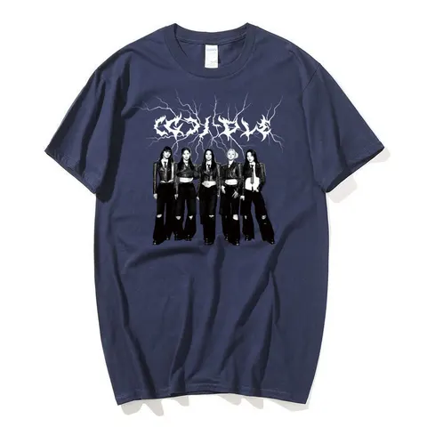 GIDLE футболка Y2K Мода для женщин мужчин 100% хлопок короткий рукав трендовые готические Ретро футболки топы Kpop (G)I-DLE фанаты одежда NEVERLAND