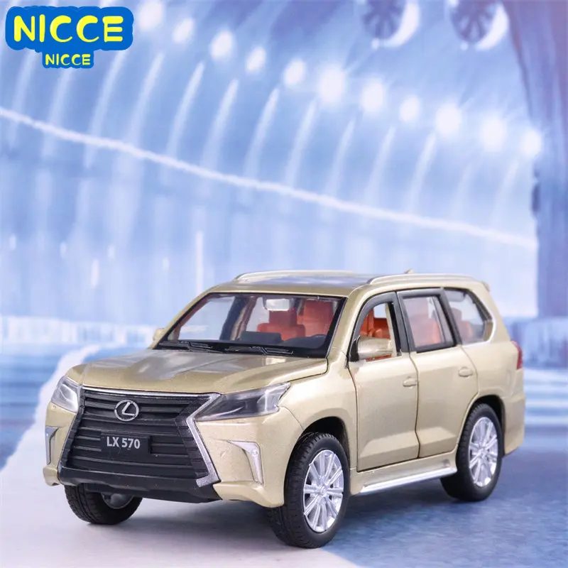 

Nicce 1:32 LEXUS LX570 SUV High Simulation Diecast Metal Alloy Model car Sound Light Pull Back Collection Kids Toy Gifts A260