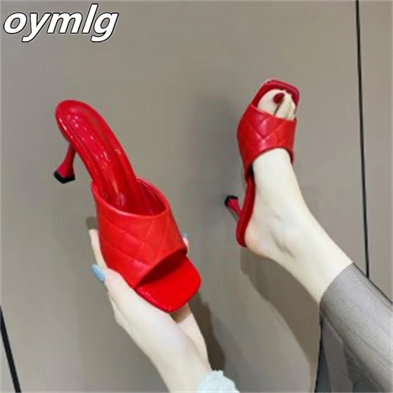 

Slippers women's 2022 new summer fish mouth sandals and slippers women's high-heeled stiletto women's shoes wholesale 35-43