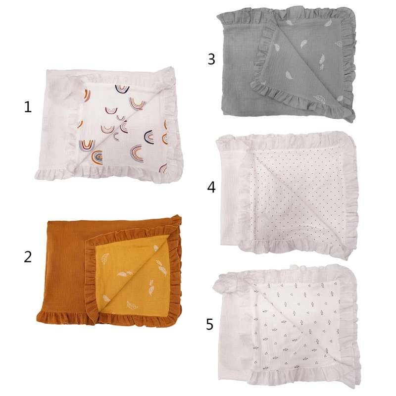 

Infants Muslin Swaddle Wrap Baby Receiving Blanket Newborn Sleeping Bag Double Side Print Bedding Quilt Pure Cotton Swaddling